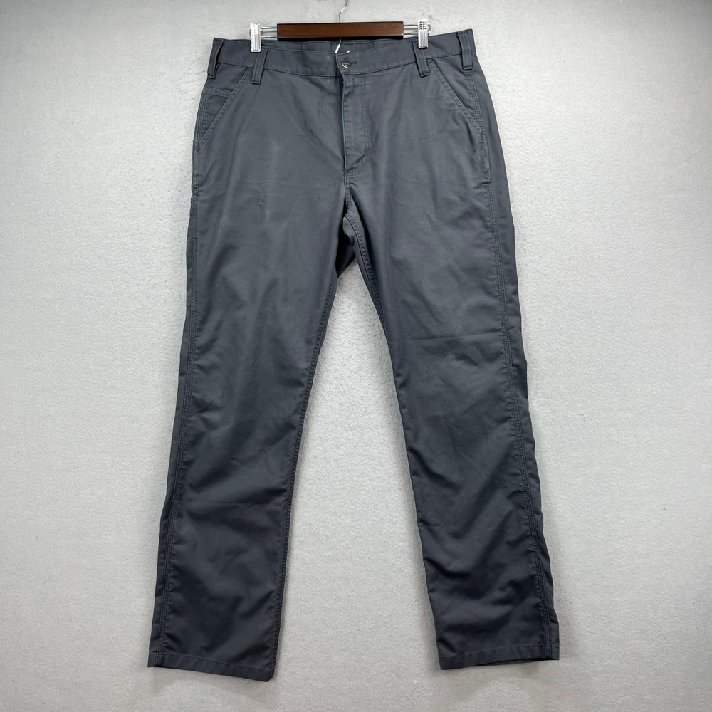 Carhartt Cargo Pants Mens 38x34 Gray Rugged Flex Rigby Relaxed Fit Work Utility - Picture 1 of 12